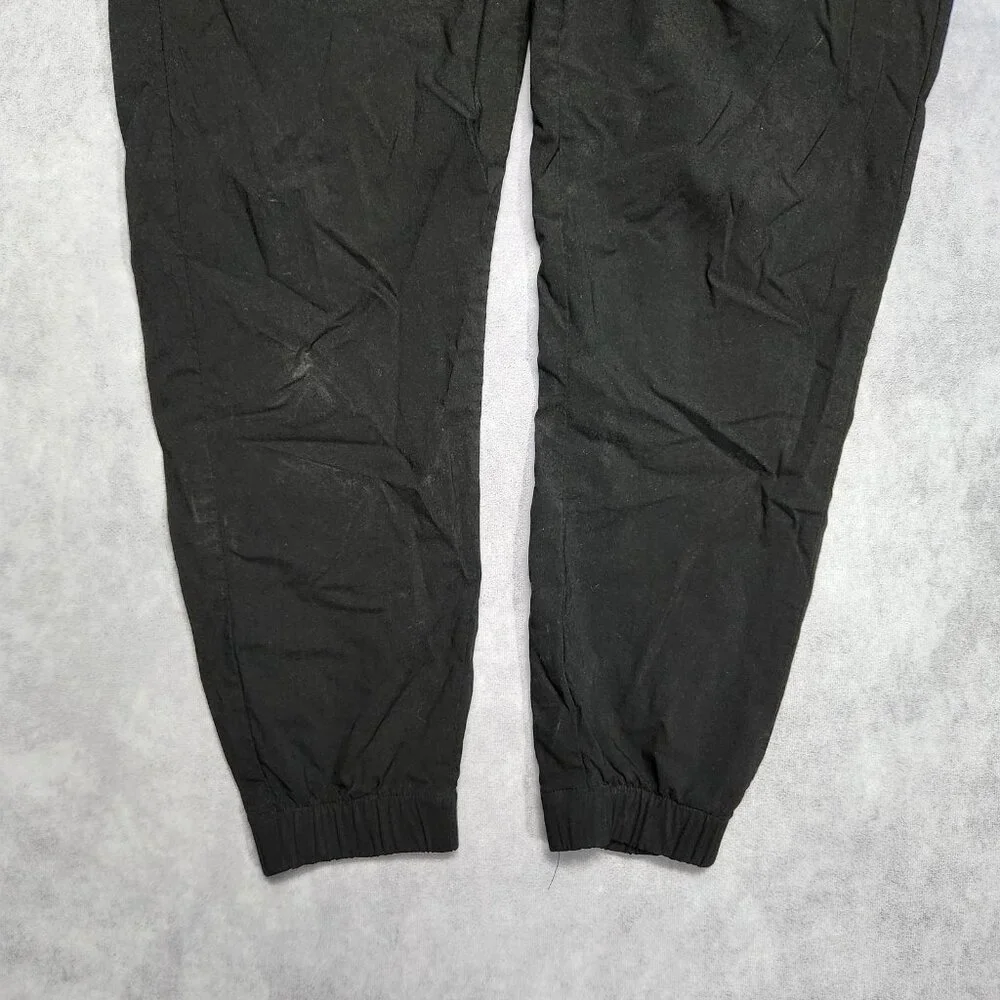 Athletex Jogger Pants Mens Large‎ Black Tapered Drawstring Water Resistant Nylon
